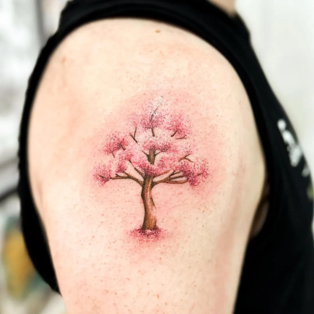 Cherry Blossom Tree Tattoo