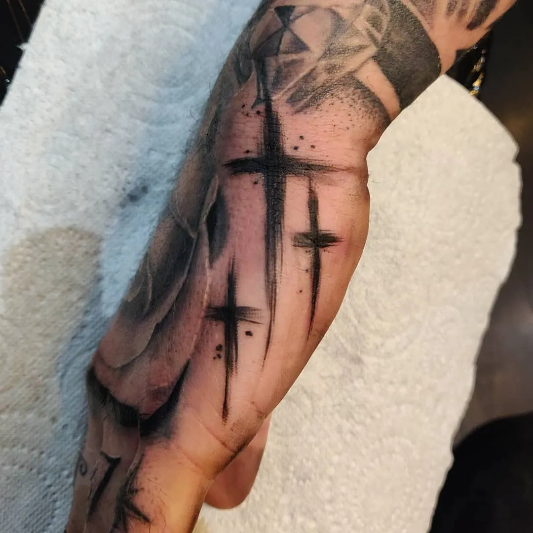 Three Crosses Tattoo